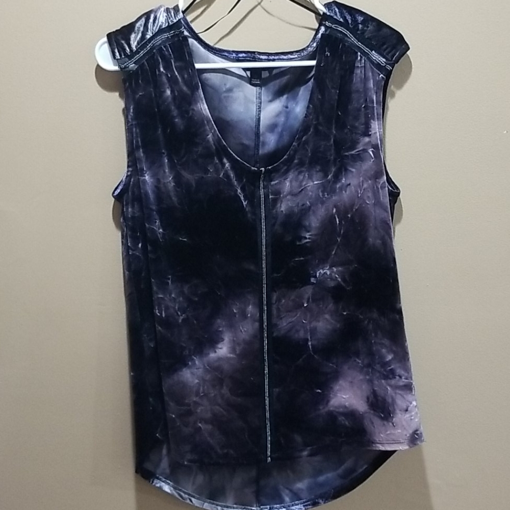 Rock and Republic sleeveless velvet sexy top